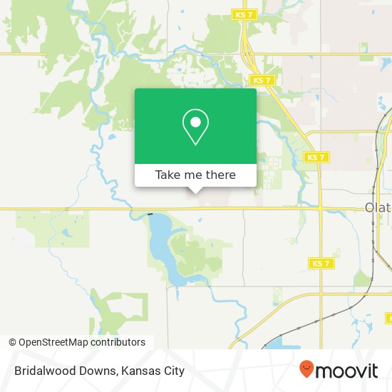 Bridalwood Downs map