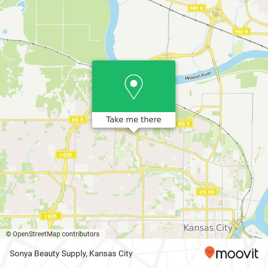 Sonya Beauty Supply map