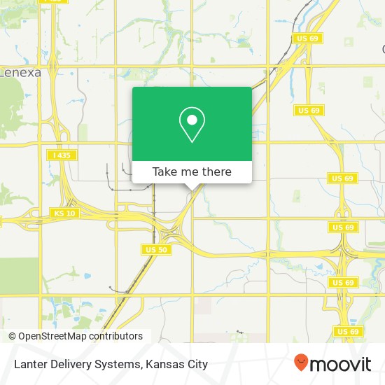 Lanter Delivery Systems map