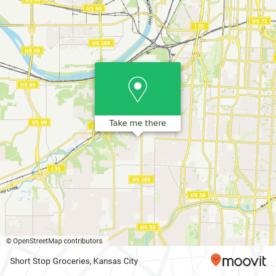 Short Stop Groceries map