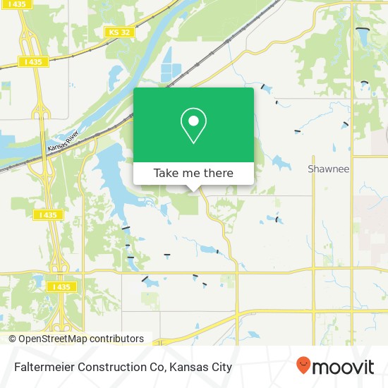 Mapa de Faltermeier Construction Co