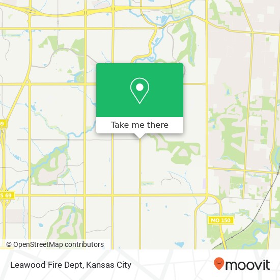 Leawood Fire Dept map