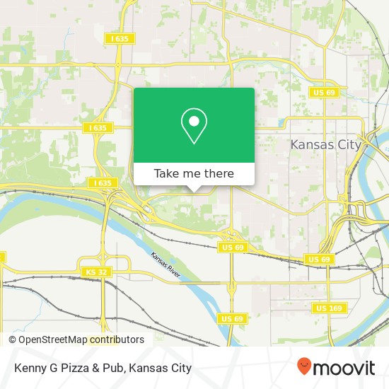 Kenny G Pizza & Pub map