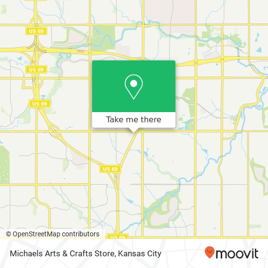 Mapa de Michaels Arts & Crafts Store