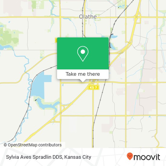 Sylvia Aves Spradlin DDS map