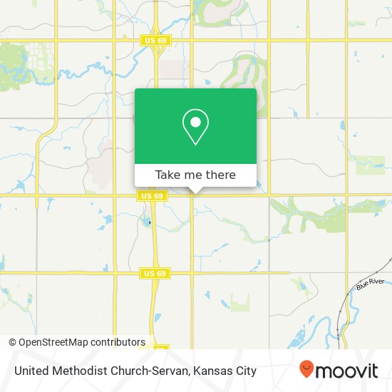 United Methodist Church-Servan map