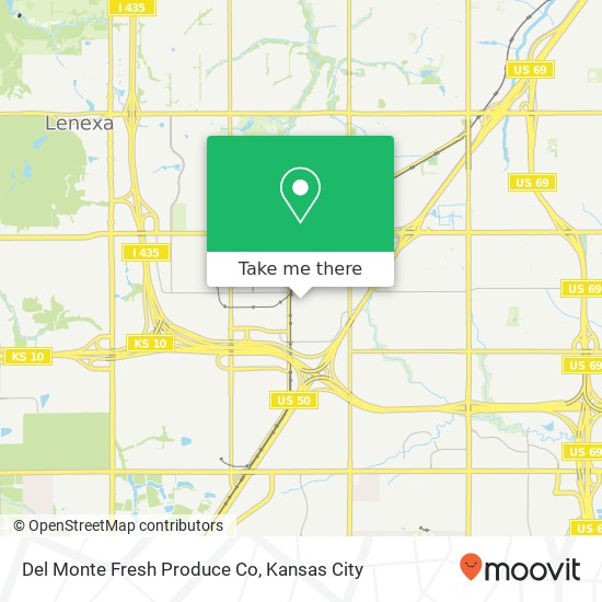 Mapa de Del Monte Fresh Produce Co