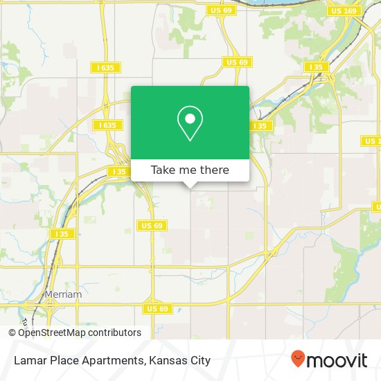Mapa de Lamar Place Apartments