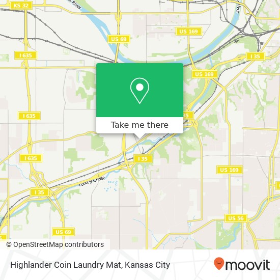 Mapa de Highlander Coin Laundry Mat