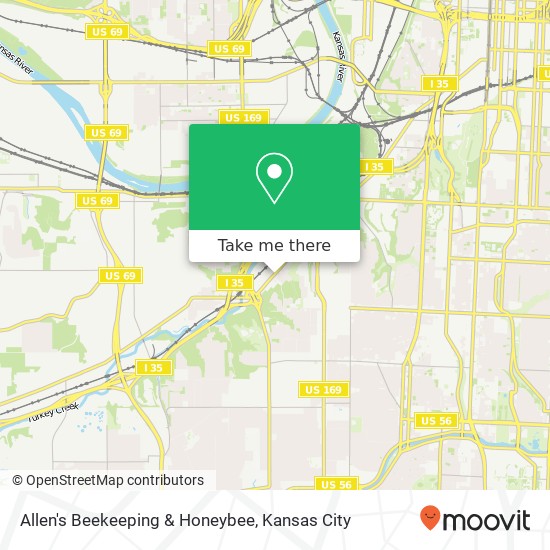 Allen's Beekeeping & Honeybee map