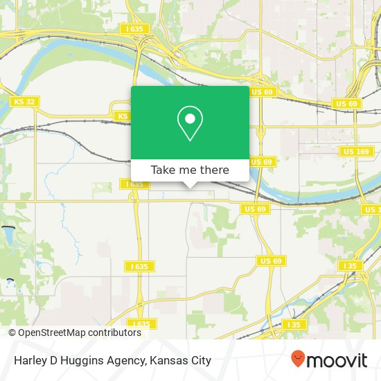 Harley D Huggins Agency map