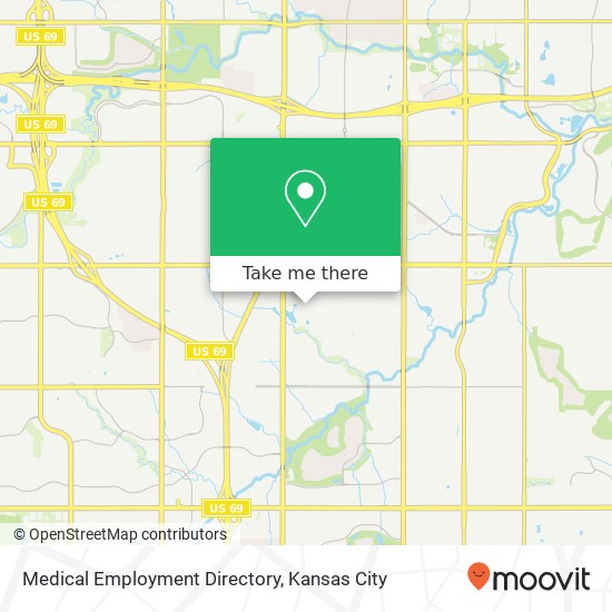 Medical Employment Directory map