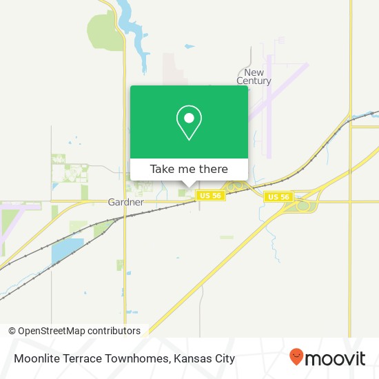 Mapa de Moonlite Terrace Townhomes