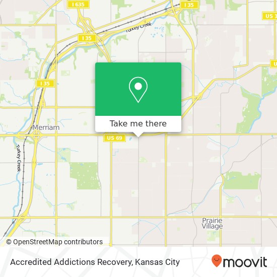 Accredited Addictions Recovery map