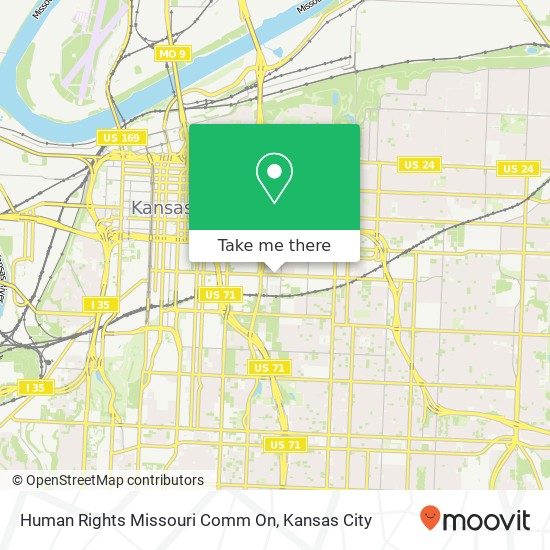 Mapa de Human Rights Missouri Comm On