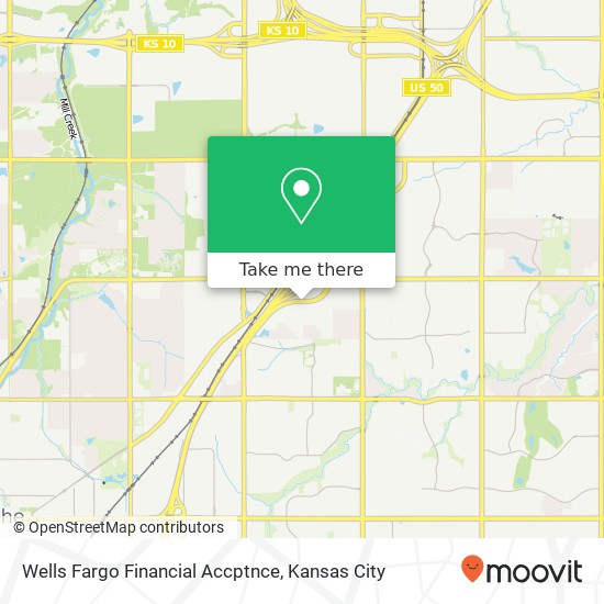 Wells Fargo Financial Accptnce map