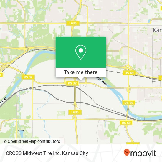 Mapa de CROSS Midwest Tire Inc