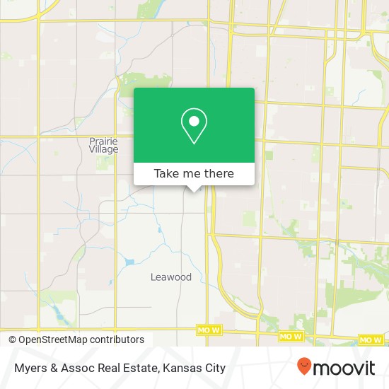 Myers & Assoc Real Estate map