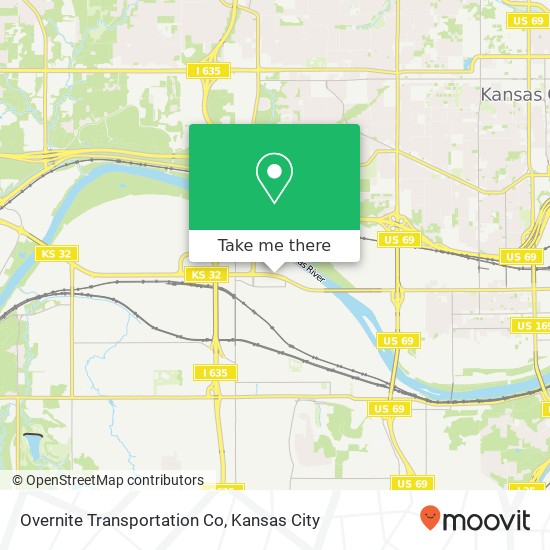 Mapa de Overnite Transportation Co