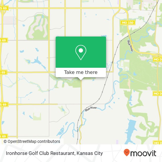 Ironhorse Golf Club Restaurant map