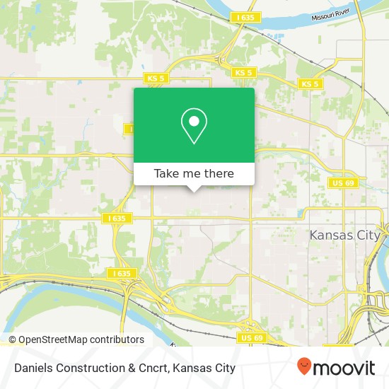 Daniels Construction & Cncrt map