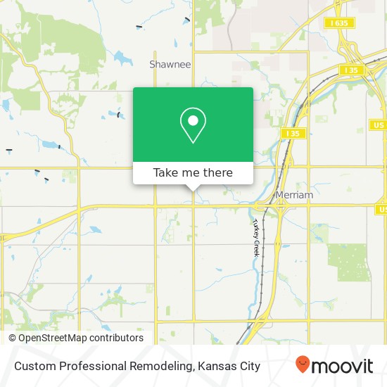 Custom Professional Remodeling map