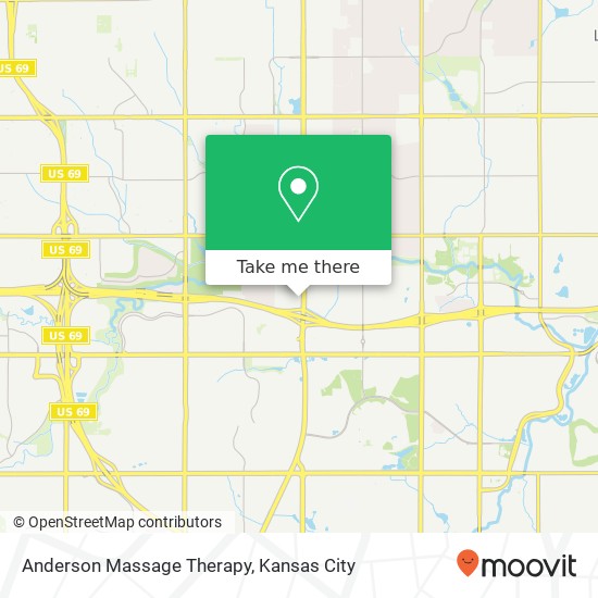 Anderson Massage Therapy map