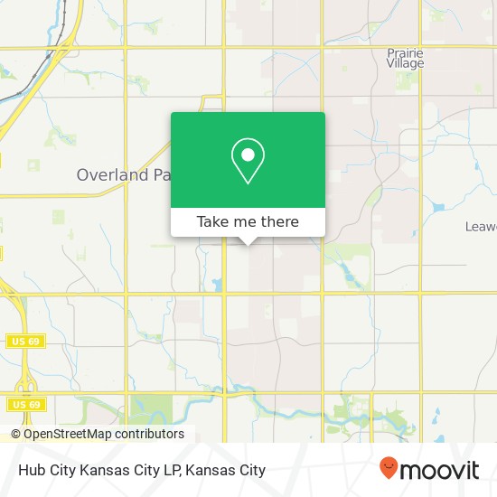Mapa de Hub City Kansas City LP