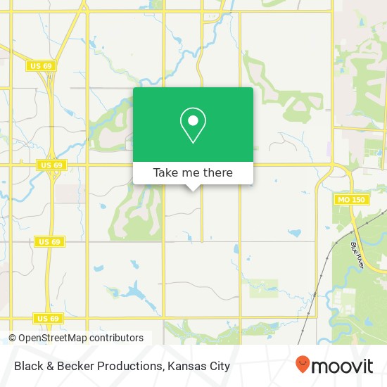 Black & Becker Productions map