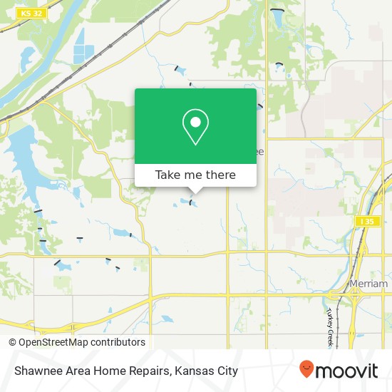 Shawnee Area Home Repairs map