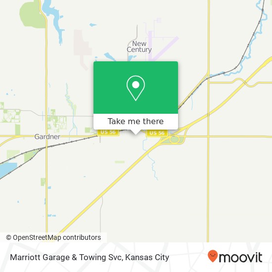 Mapa de Marriott Garage & Towing Svc