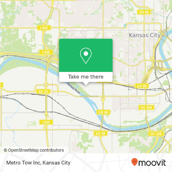 Metro Tow Inc map