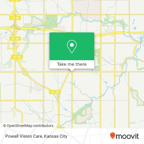 Powell Vision Care map