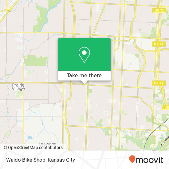 Mapa de Waldo Bike Shop