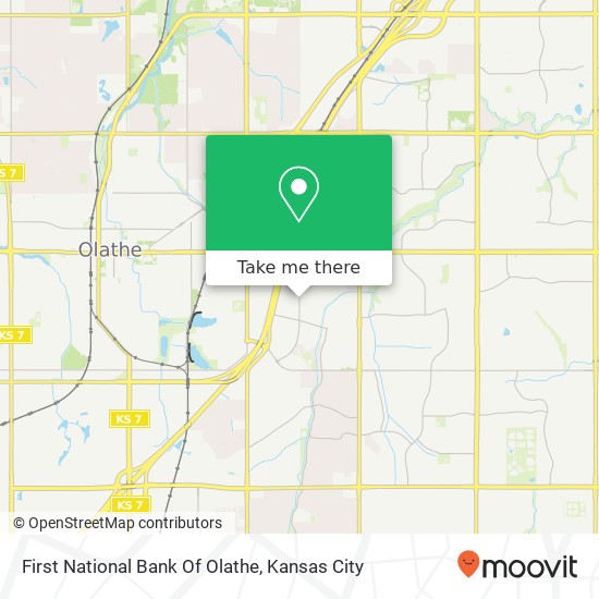 First National Bank Of Olathe map