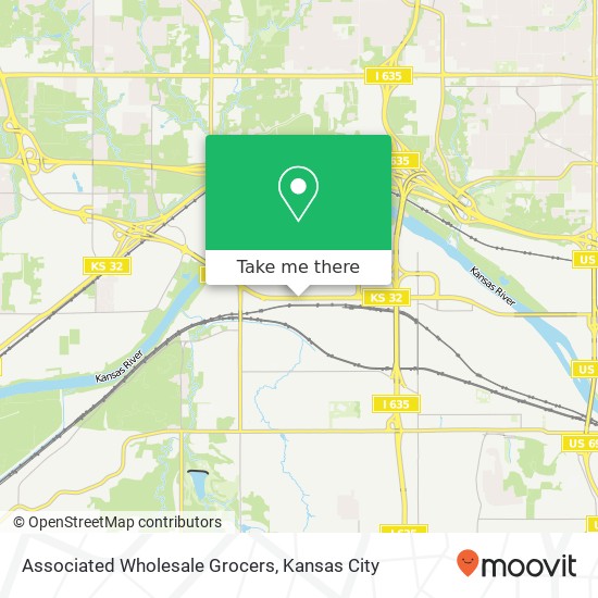 Associated Wholesale Grocers map
