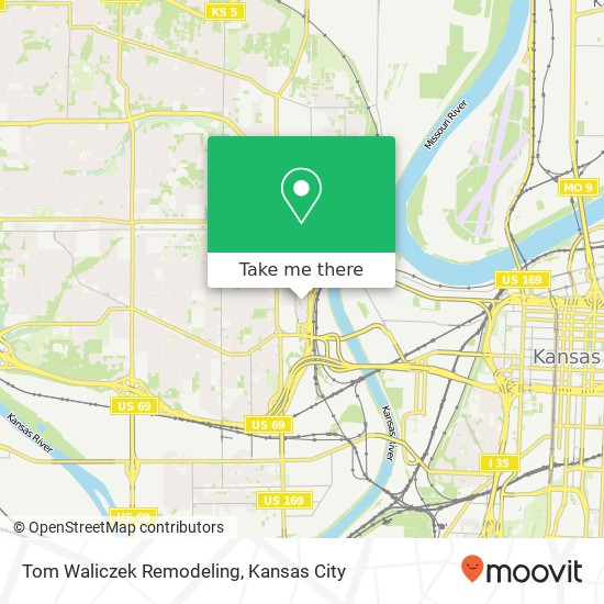 Mapa de Tom Waliczek Remodeling