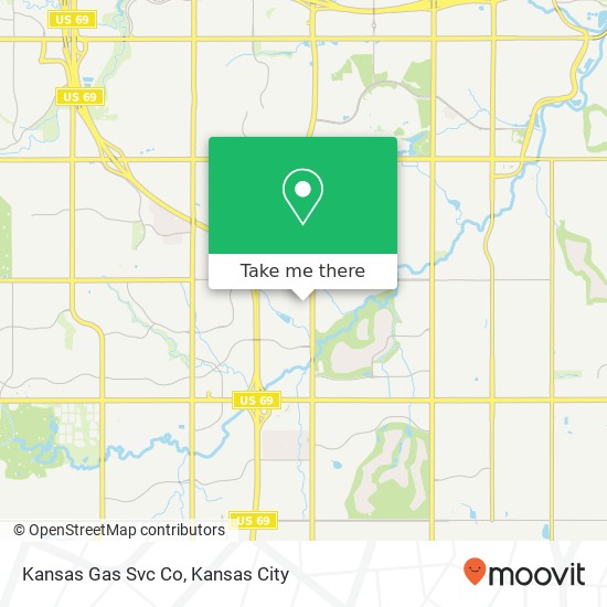 Mapa de Kansas Gas Svc Co