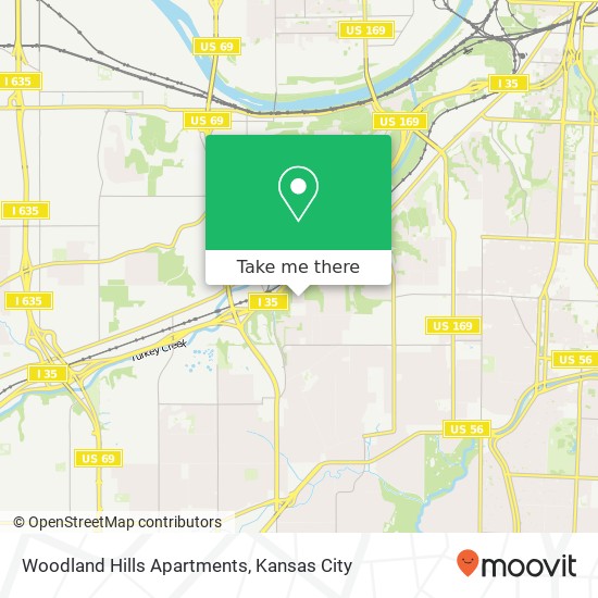 Mapa de Woodland Hills Apartments