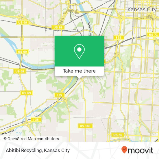 Abitibi Recycling map