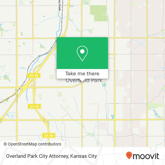 Overland Park City Attorney map