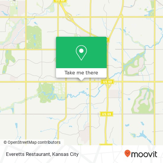 Mapa de Everetts Restaurant