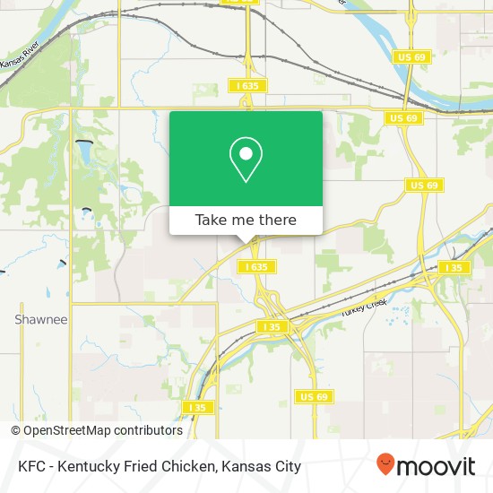 KFC - Kentucky Fried Chicken map