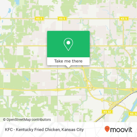 KFC - Kentucky Fried Chicken map