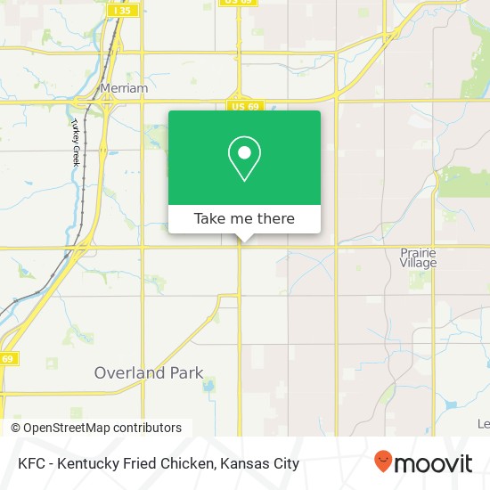 Mapa de KFC - Kentucky Fried Chicken