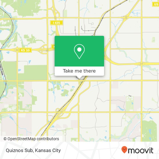 Quiznos Sub map