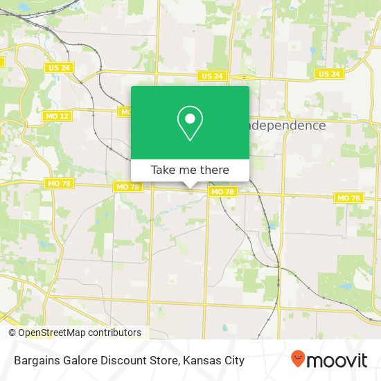 Bargains Galore Discount Store map