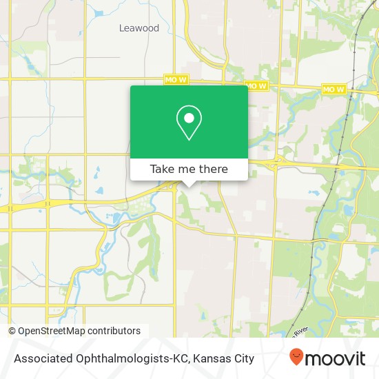 Associated Ophthalmologists-KC map