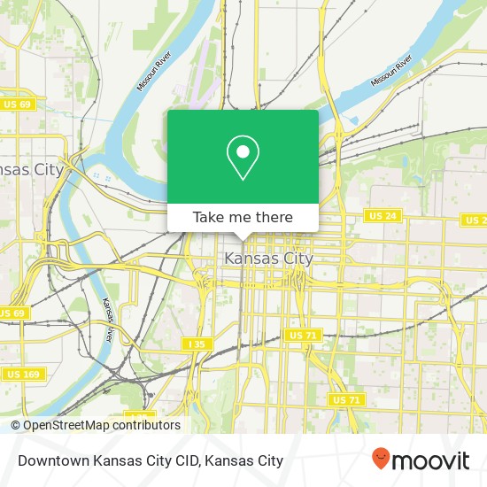 Downtown Kansas City CID map