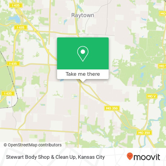 Stewart Body Shop & Clean Up map